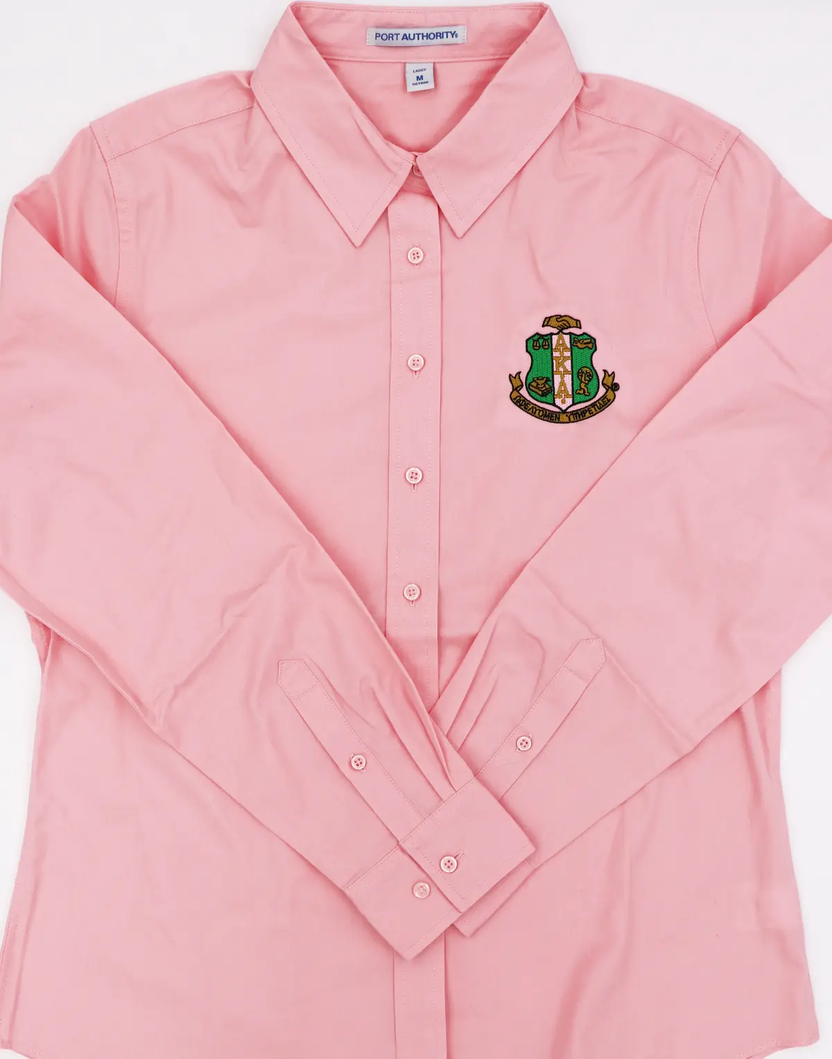 Alpha Kappa Alpha Ladies Long Sleeve Easy Care Shirt 2