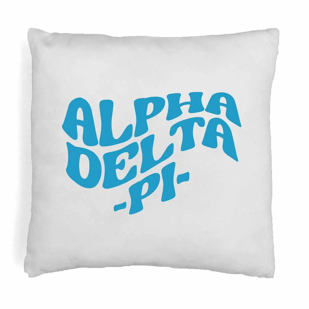 Alpha Delta Pi Greek Mod Design On A Sorority Throw Pillow 1