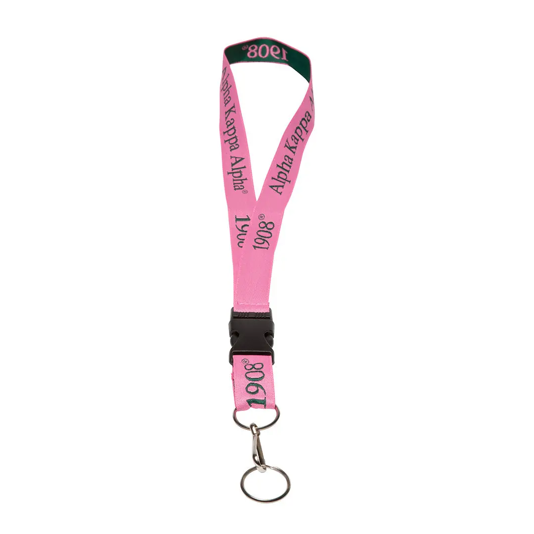 Alpha Kappa Alpha Embroidered Lanyard Sav 1
