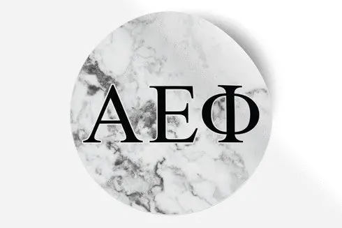 Alpha Epsilon Phi Marble Bumper Sticker  - Discontinued 1