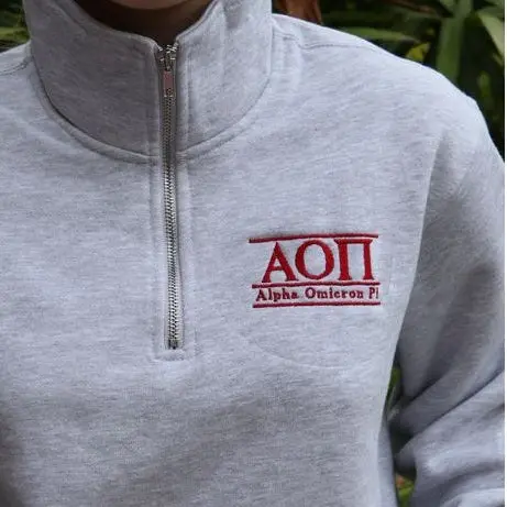 Alpha Omicron Pi Quarter Zip 1