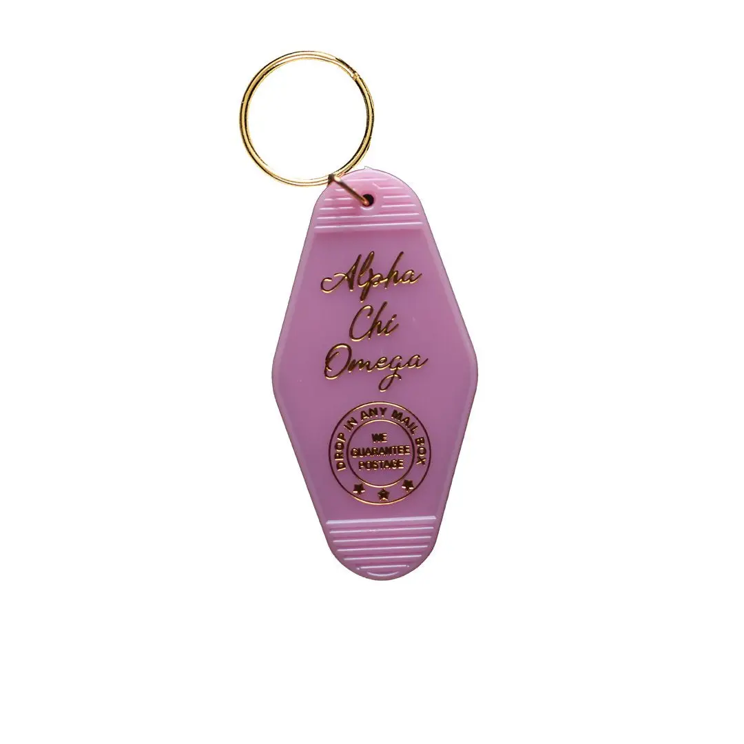 Alpha Chi Omega Motel Keychain 1