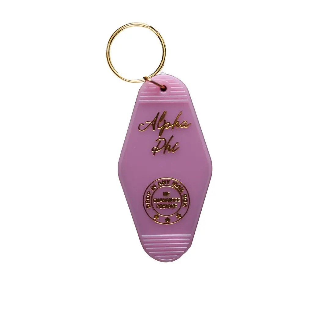 Alpha Phi Motel Keychain 1