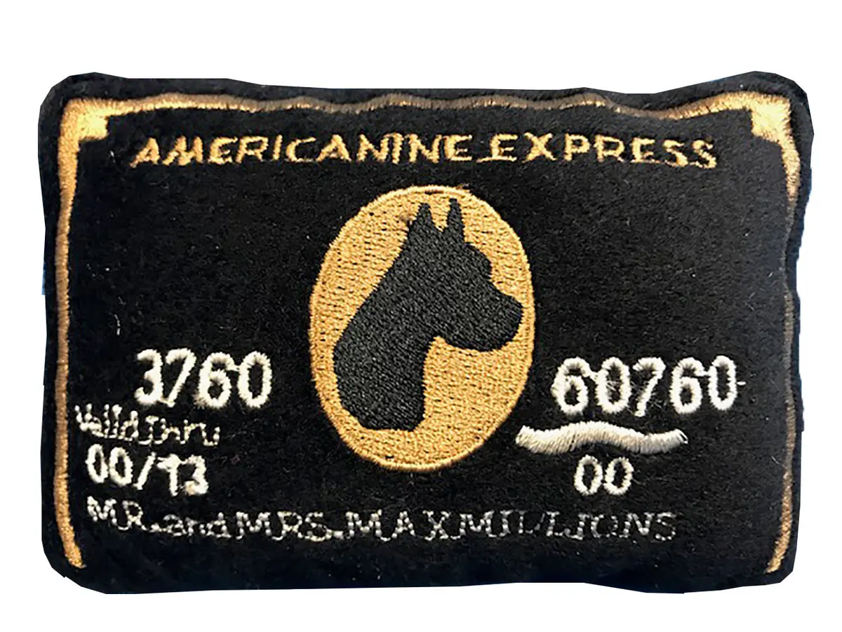 Dog Diggin Designs | Americanine Express Bark Card Toy 1
