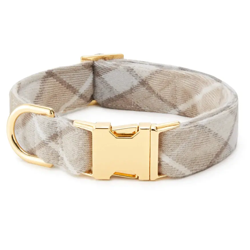 Andover Plaid Flannel Dog Collar (Made In The Usa) (Final Sale) 1