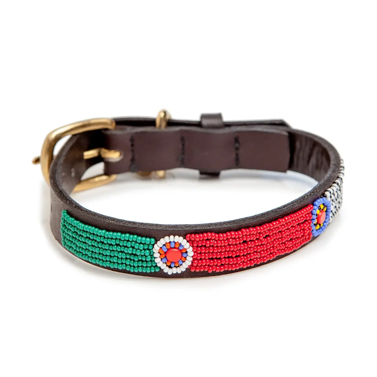 Beadworks Kenya | Lines & Circles Beaded Collar 1