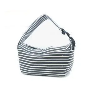 Betters | Sling Bag In Grey & White Stripe 1