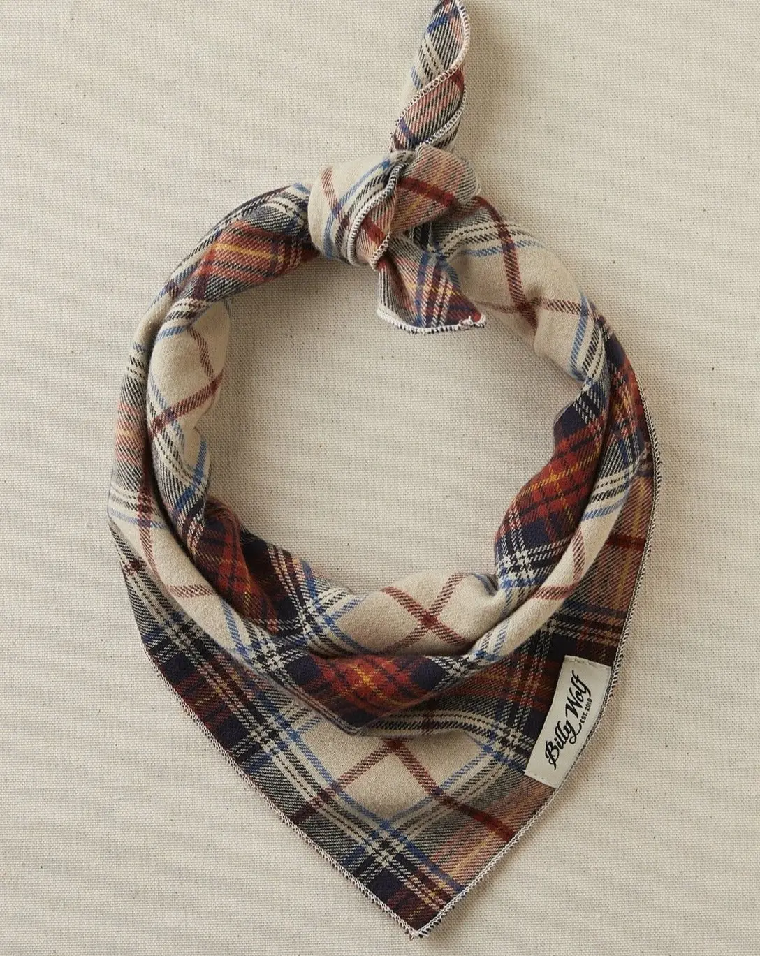 Banner Plaid Flannel Dog Bandana 1