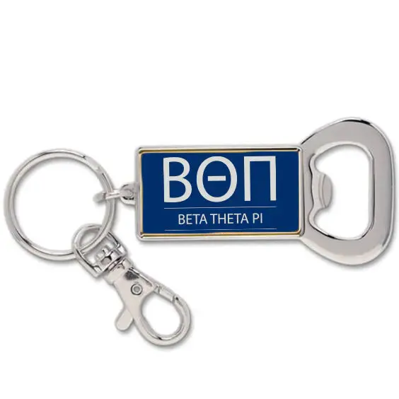 Beta Theta Pi Keychain With Flat Bottle Opener 1