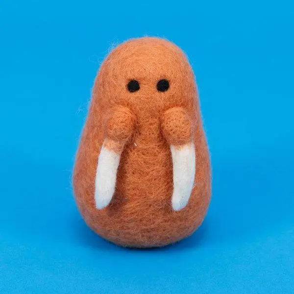 Ware Of The Dog | Boiled Wool Walrus Toy 1