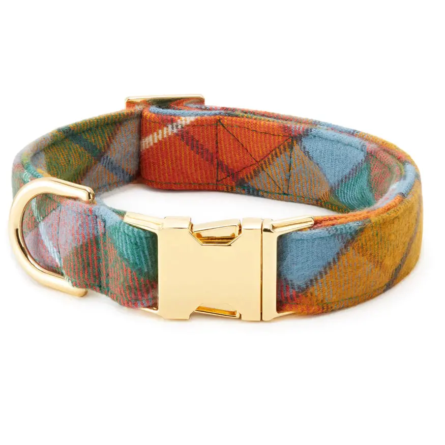 Buchanan Plaid Dog Collar (Made In The Usa) (Final Sale) 1