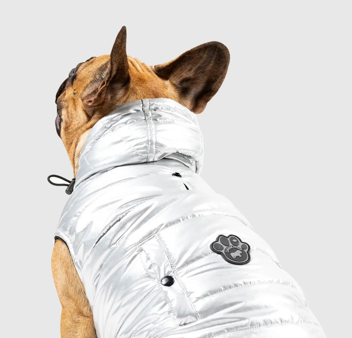 Shiny Puffer Vest In Silver (Final Sale) 1