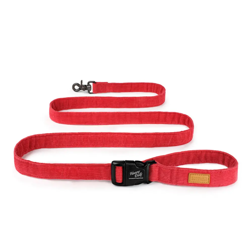 Charlie's Backyard | Field Leash In Red 1