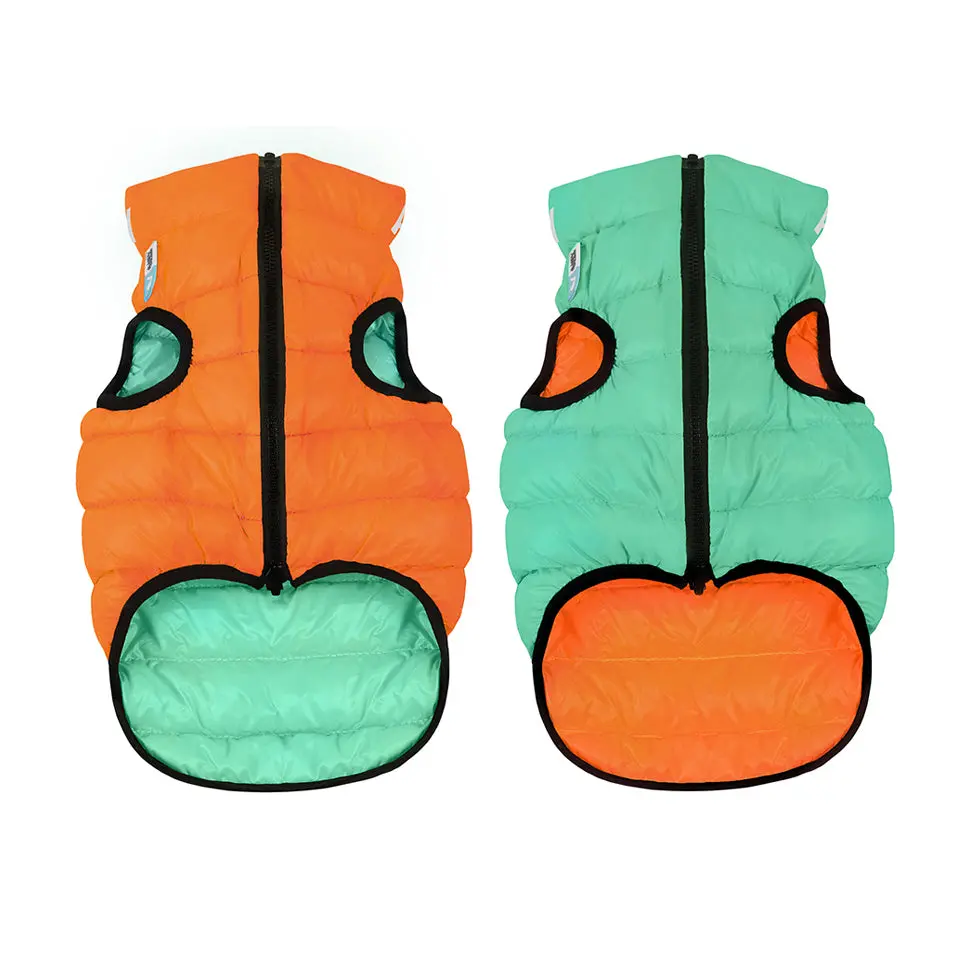 Collar Brand | Reversible Airyvest Lumi In Tangerine + Glow-In-The-Dark Mint (With Harness Hole) 1
