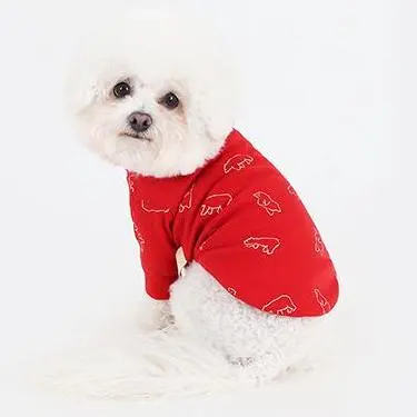 Cote A Cote | Polar Bear T-Shirt In Red 1