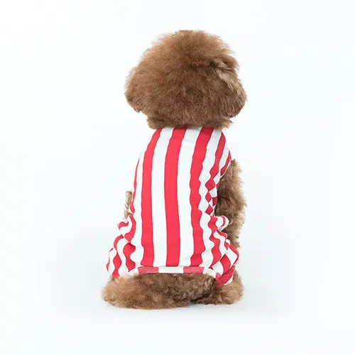 Cote A Cote | Retro Stripe All-In-One In Red & White 5
