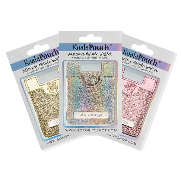 Chi Omega Glitter Koala Pouch 1