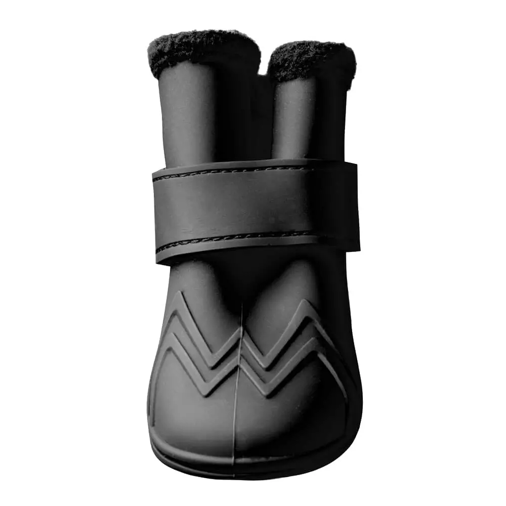 Canada Pooch | Fleeced Lined Wellies Boots In Black 1