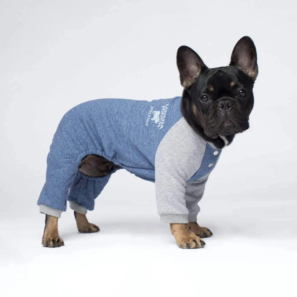 Canada Pooch | Frosty Fleece Sweatsuit In Blue 1