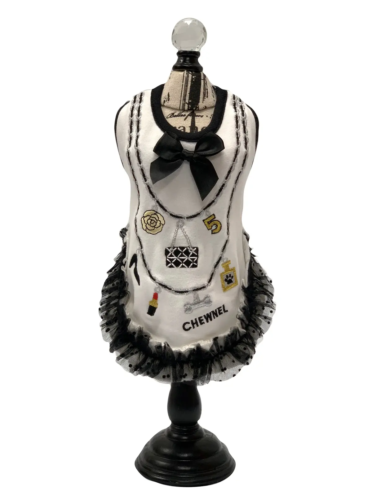 Luna Blue | Chewnel Charms Ruffle Dress 4