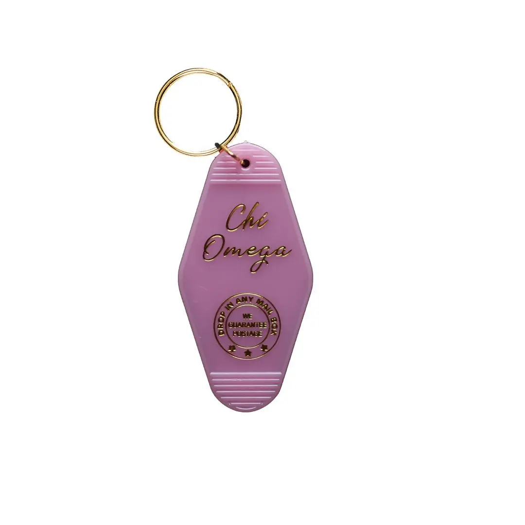Chi Omega Motel Keychain 1
