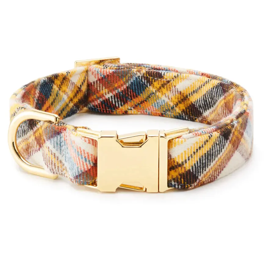 Cornucopia Flannel Dog Collar (Made In The Usa) (Final Sale) 1