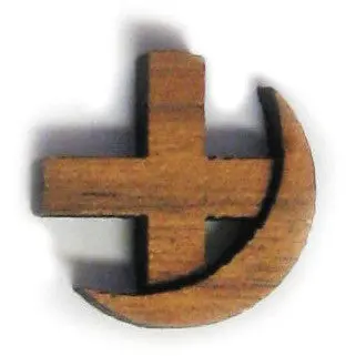 Cross & Crescent Moon Mini Symbol 1