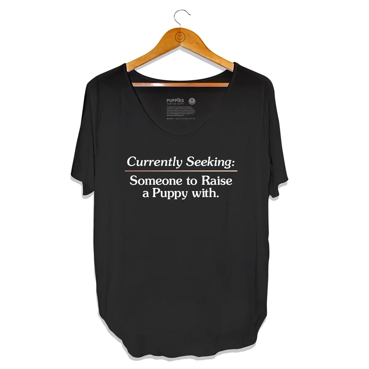 Puppies Make Me Happy | Currently Seeking Weekend T-Shirt 1