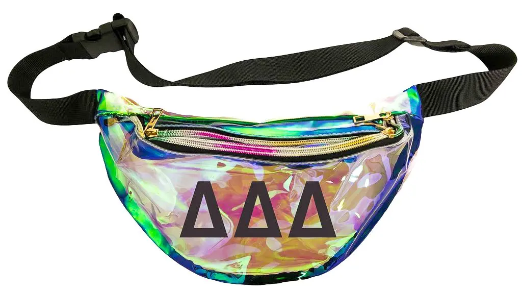 Delta Delta Delta Holographic Fanny Pack 1