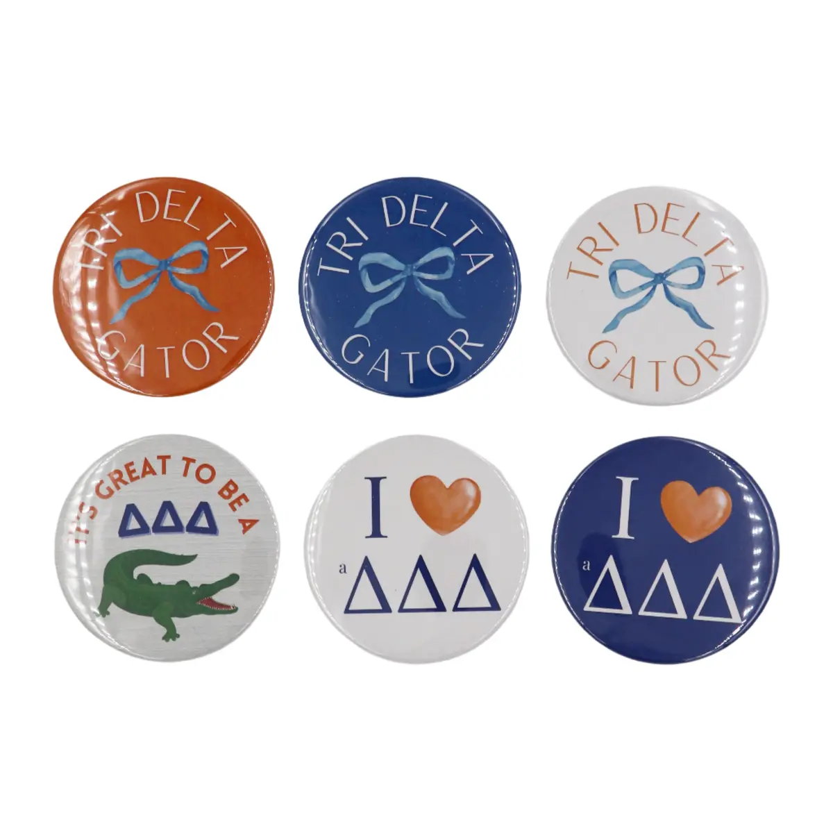 Delta Delta Delta 2025 Printed Buttons 1