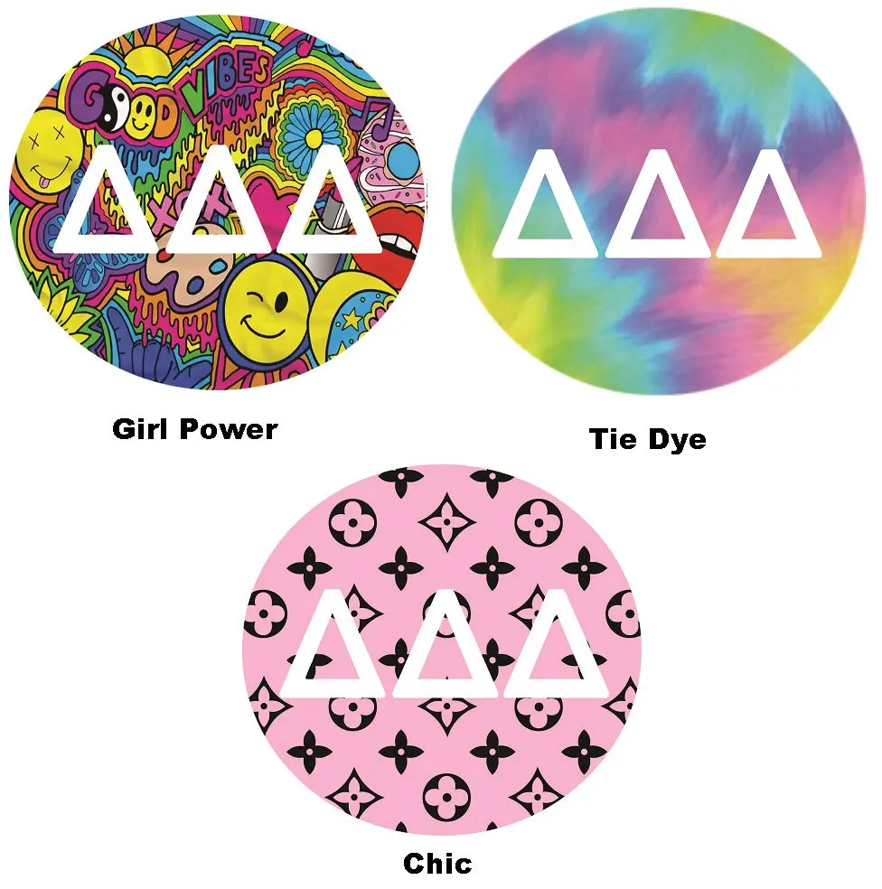 Delta Delta Delta Printed Button Collection 1