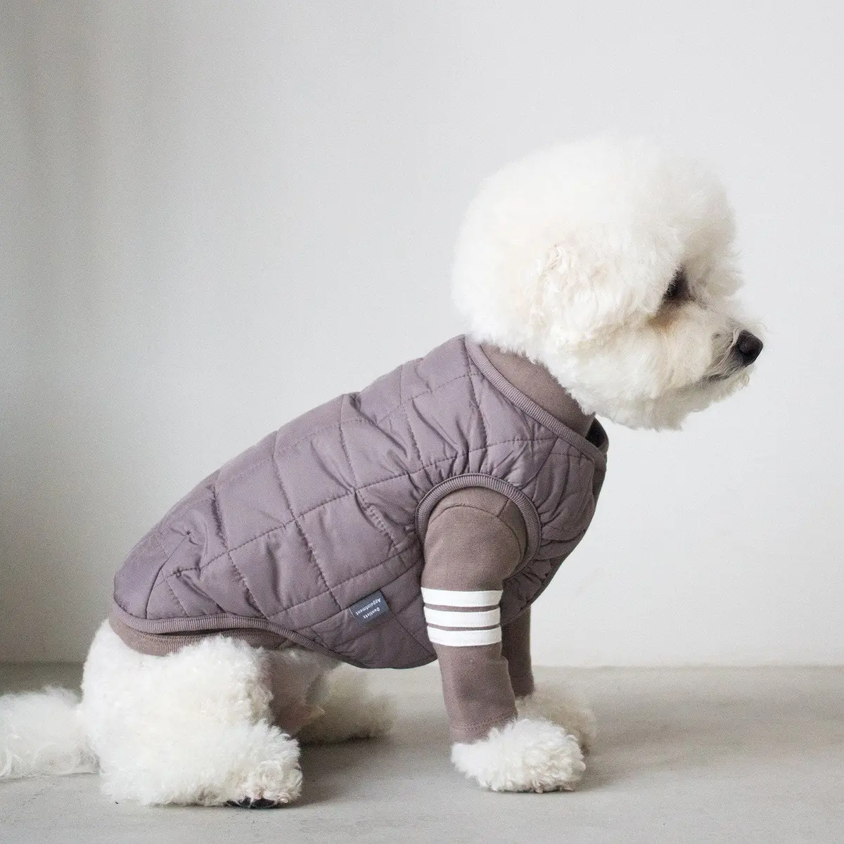 Dentists Appointment | Warm Quilted Vest In Mocha (W/ Harness Hole) 1