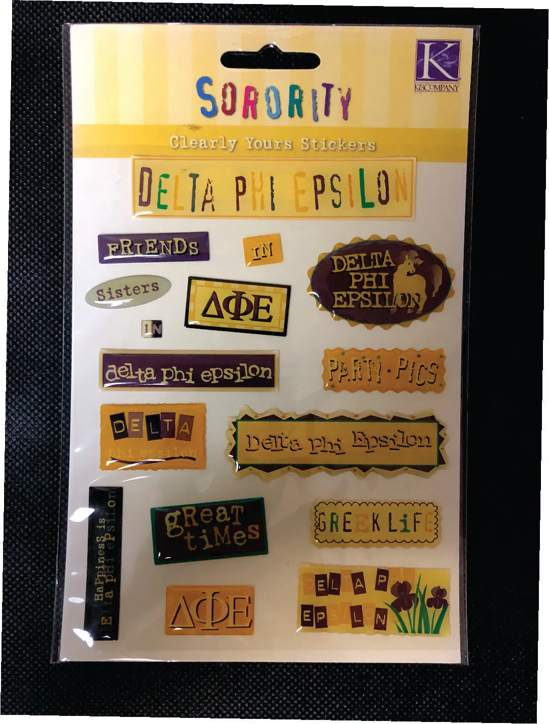 Delta Phi Epsilon Discontinued Sticker Set 1