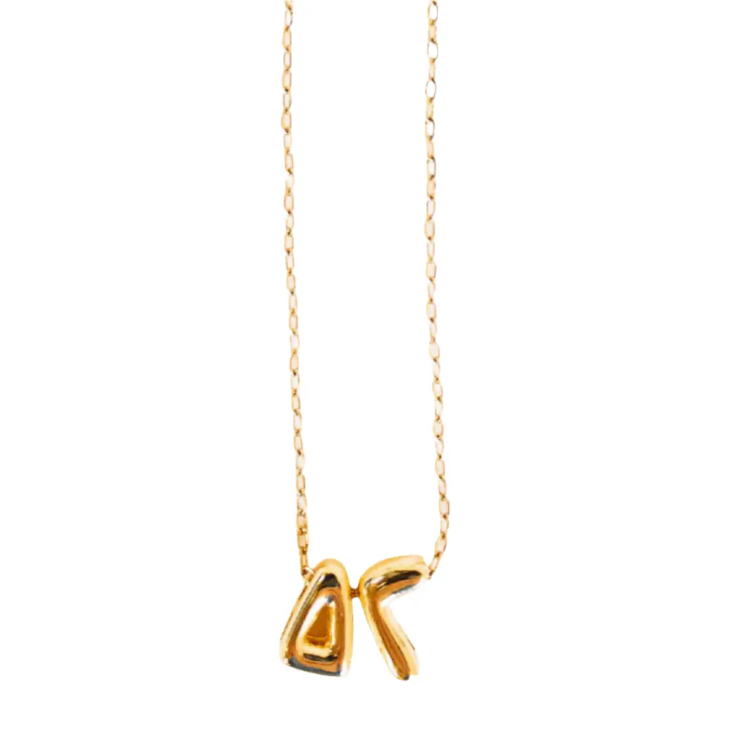Delta Gamma Bubble Letter Necklace 1