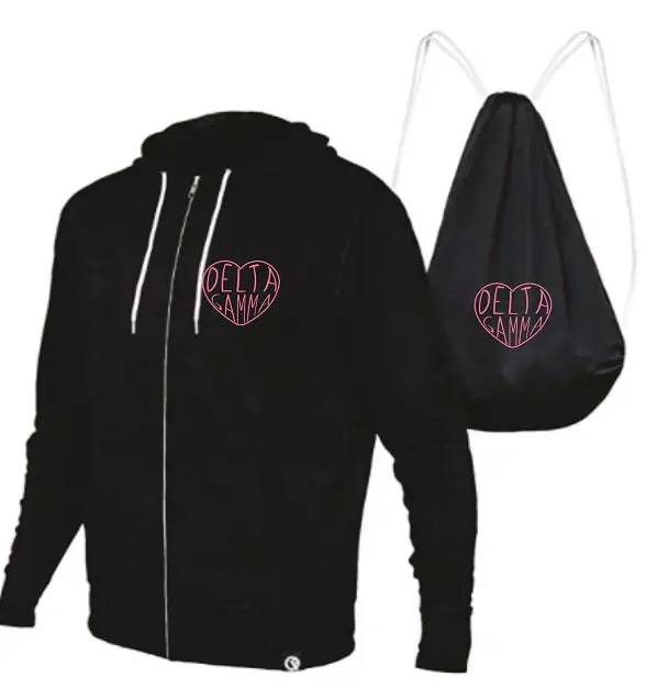 Delta Gamma Quikflip 2-In-1 Full-Zip Hero Hoodie Lite 1