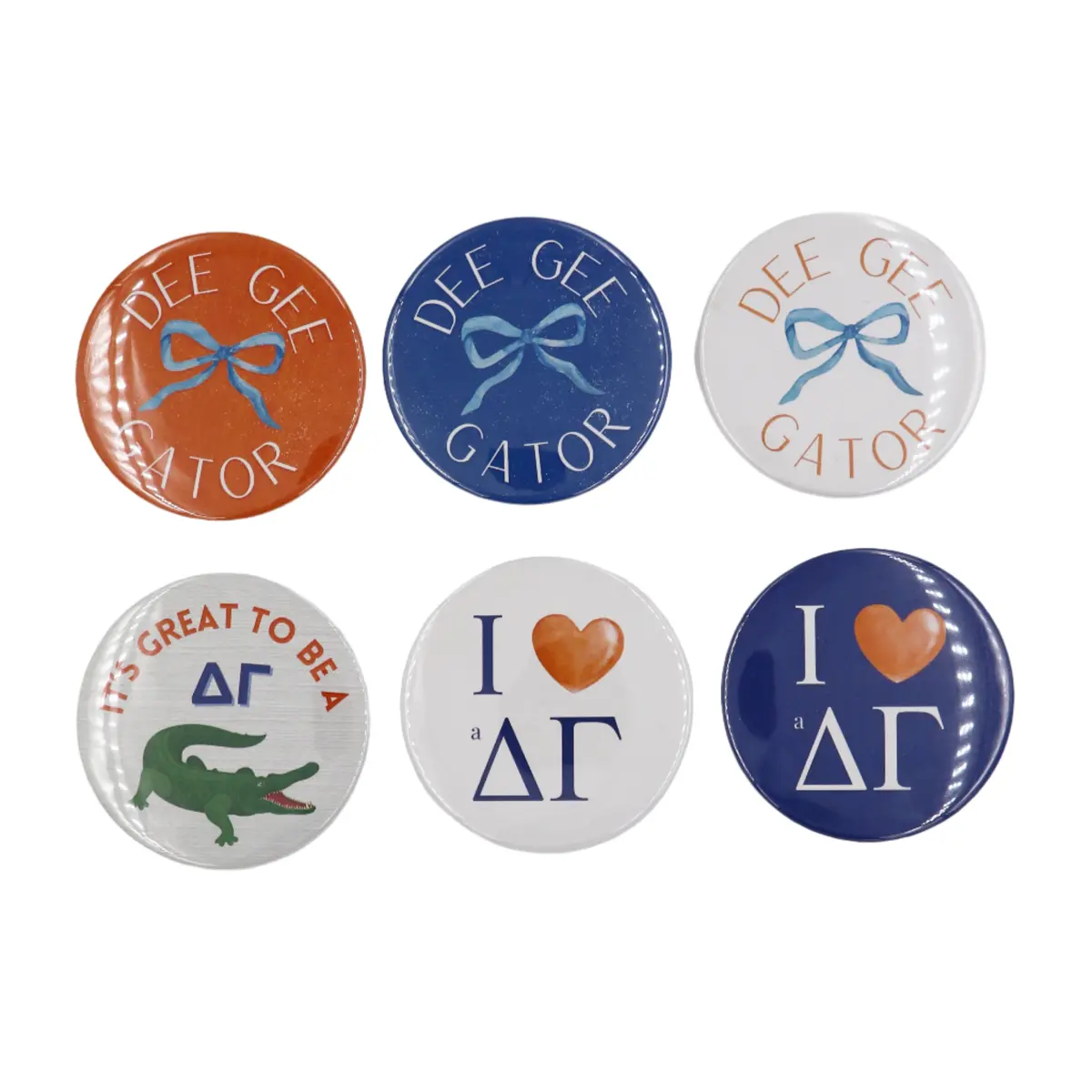 Delta Gamma 2025 Printed Buttons 1