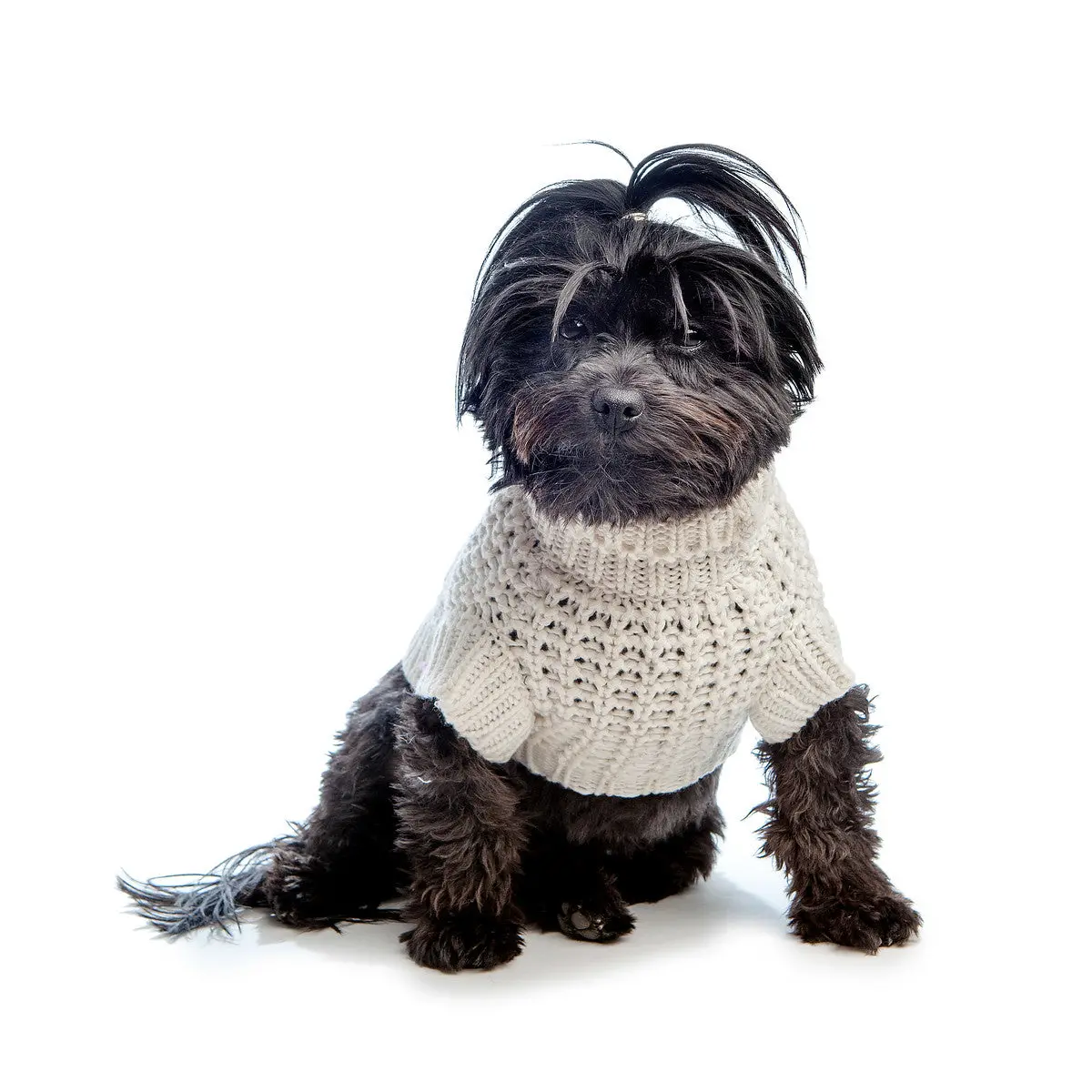 Dny | Chunky Knit Beach Sweater In Shell 1