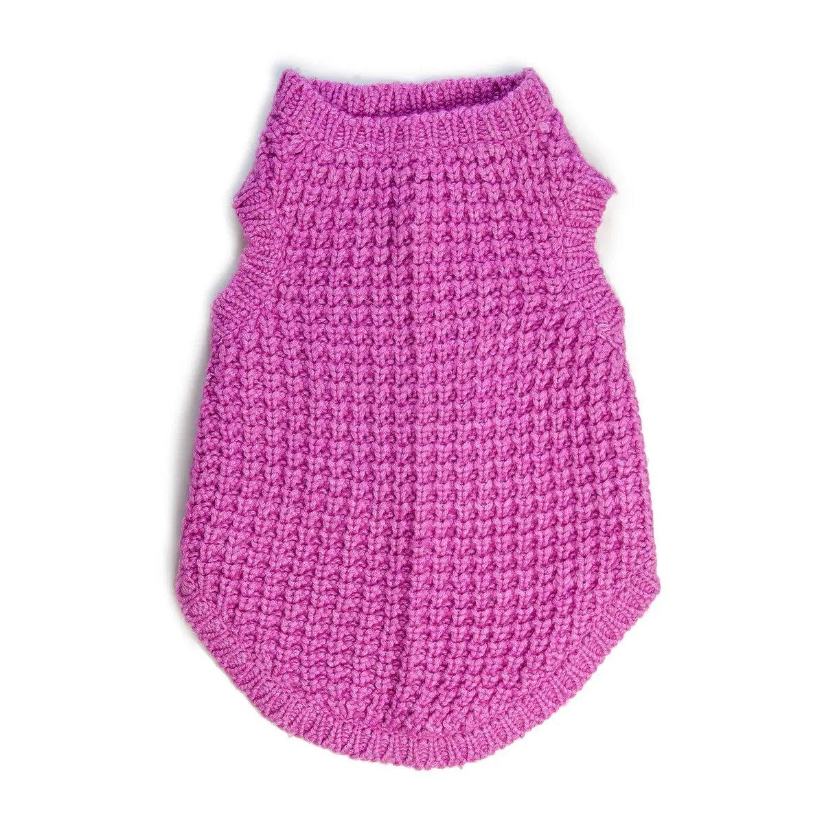 Dny | Chunky Knit Sleeveless Sweater In Raspberry 1