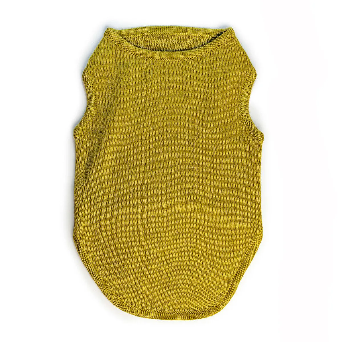 Dny | Sleeveless Knit Tee In Chartreuse Green 1