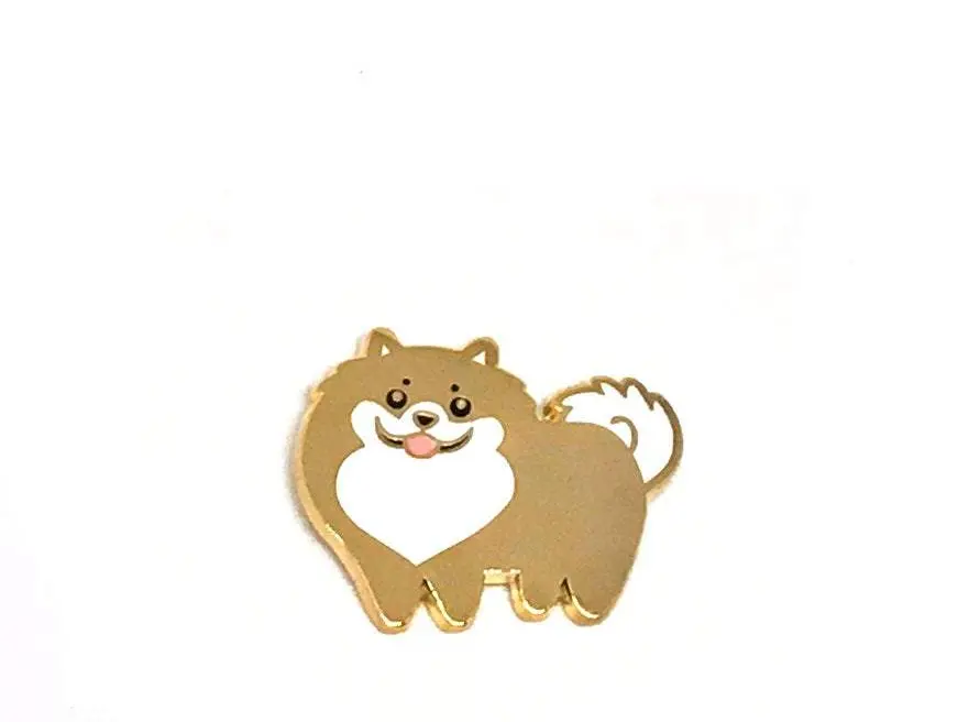 Doggie Drawings | Pomeranian Enamel Pin 1