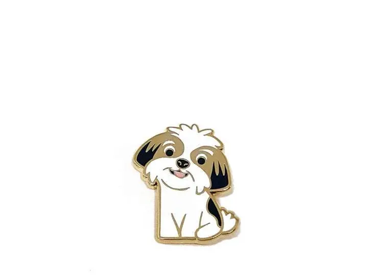 Doggie Drawings | Shih Tzu Enamel Pin 1
