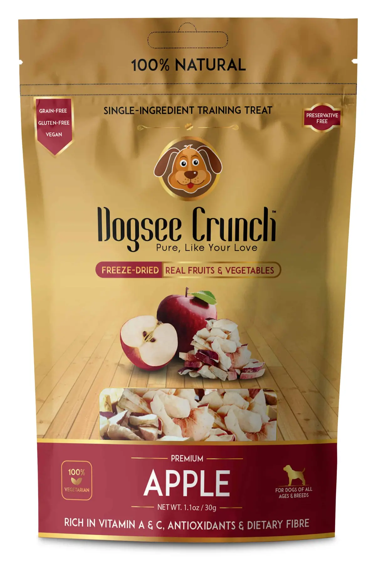 Dogsee Crunch | Freeze Dried Apple Treats 1