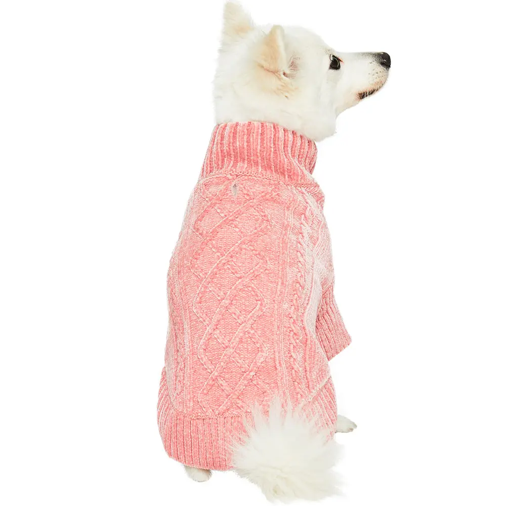 Cozy Chenille Sweater In Dusty Rose (Final Sale) 3
