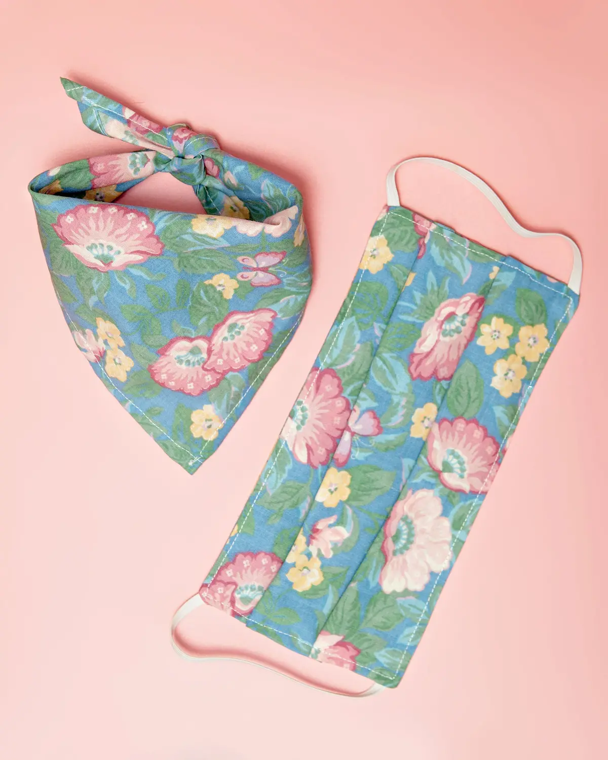 Matching Floral Mask & Bandana Set (All Proceeds To Naacp) 1