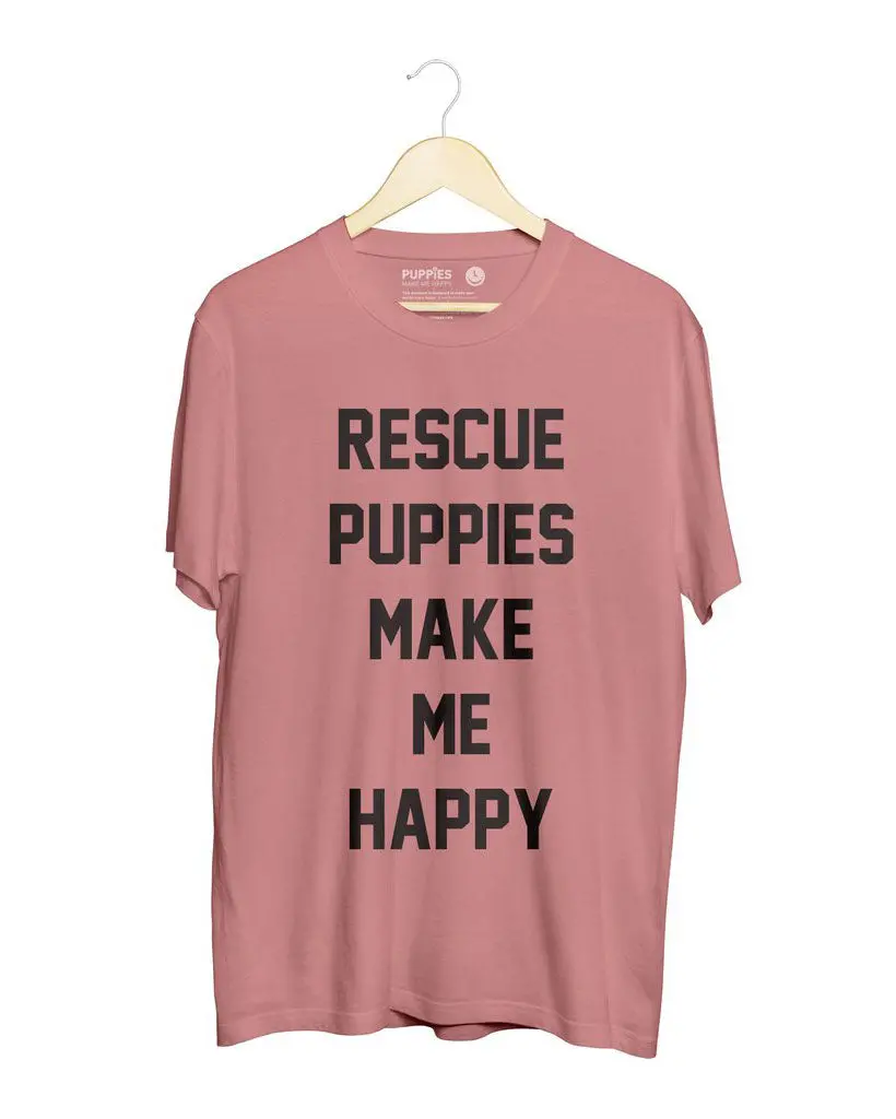 Rescue Puppies Make Me Happy Unisex Tee (Final Sale) 1