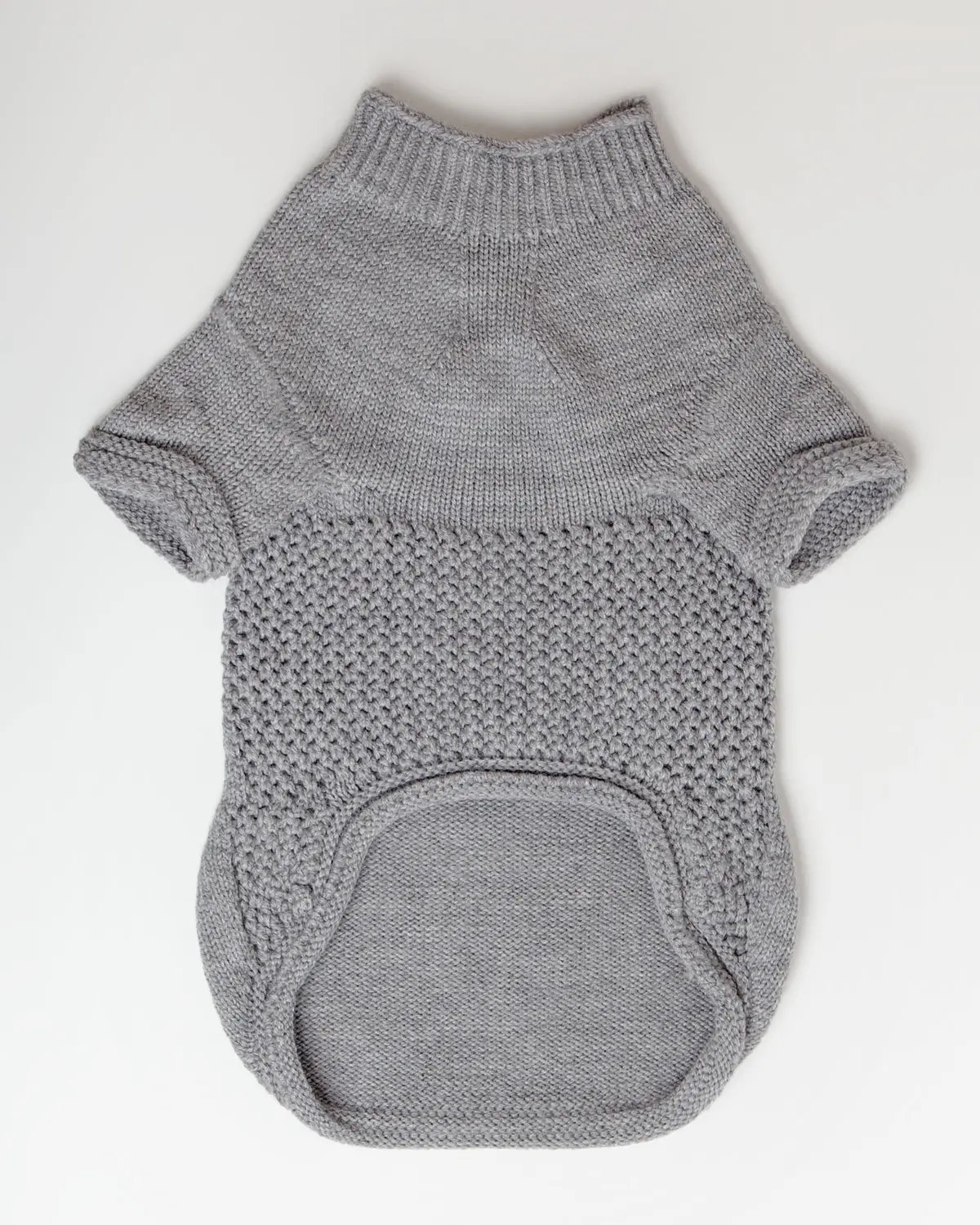 The Mabel Dog Sweater In Grey (Made In The Usa) > 3