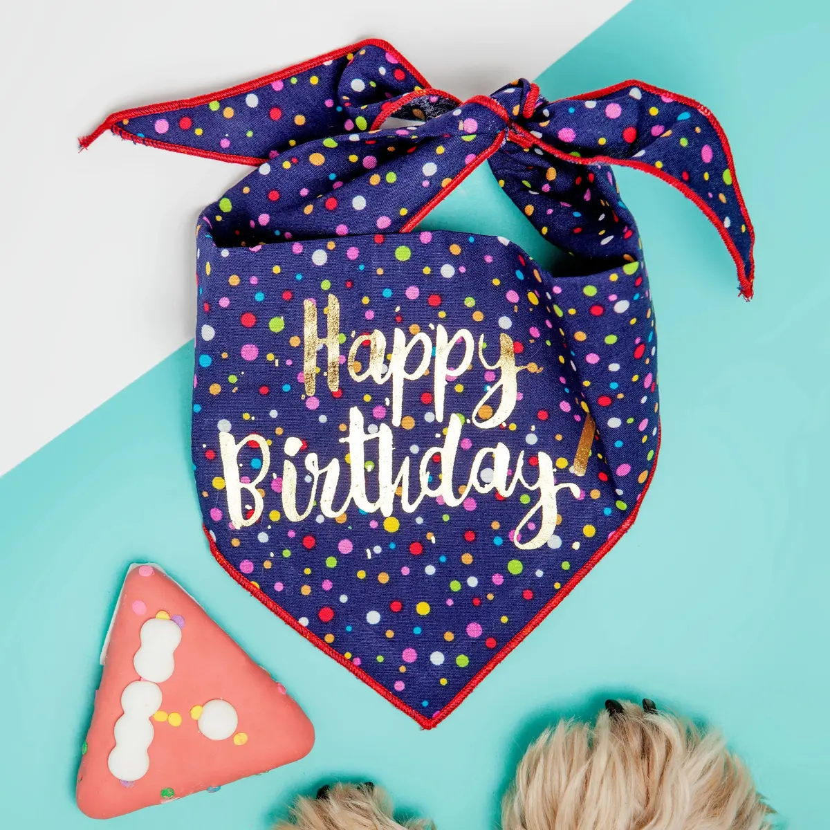 Happy Birthday Dog Bandana 1