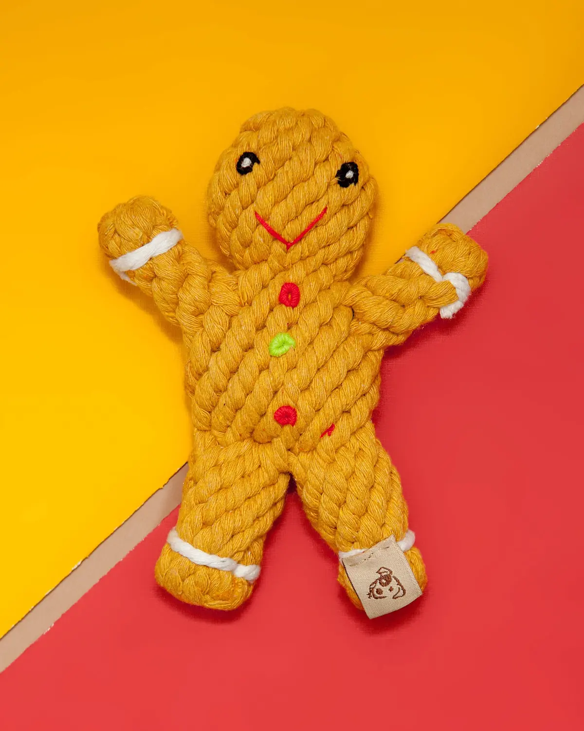 Gingerbread Rope Dog Toy 1