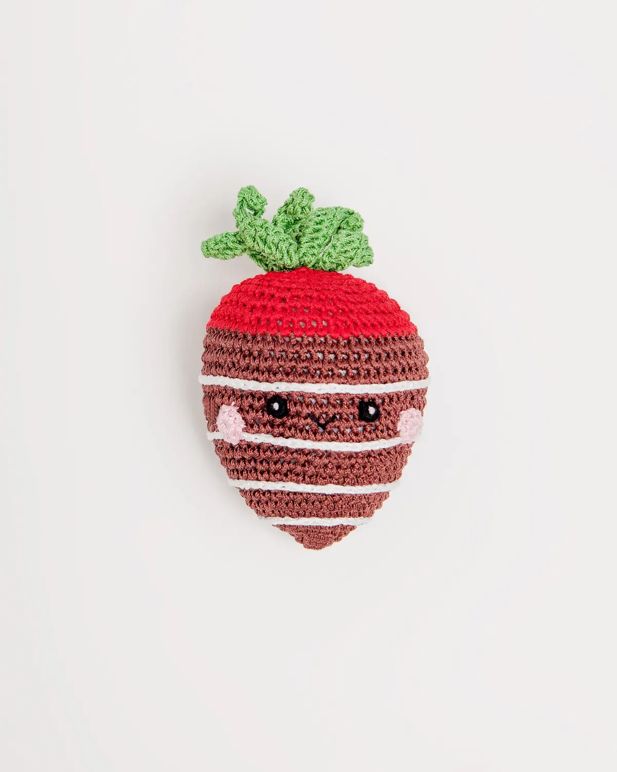 Milk Chocolate Stawberry Organic Knit Toy 1