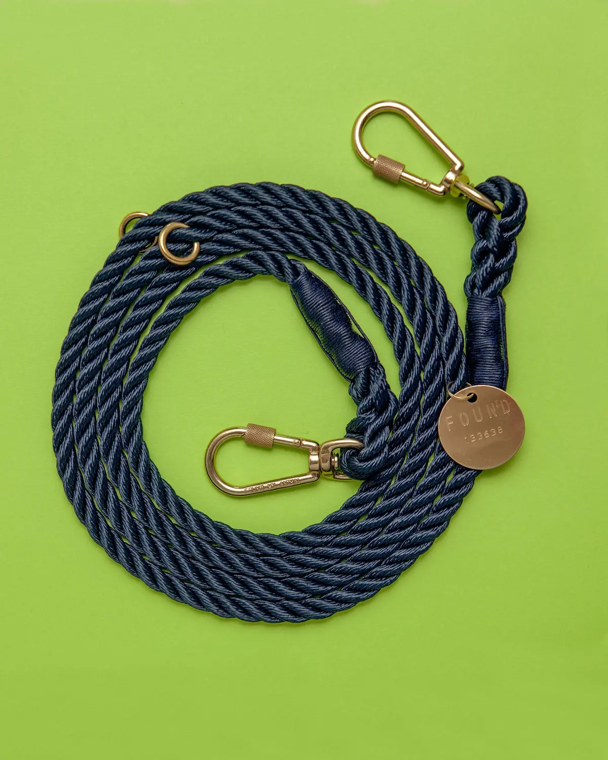 Adjustable Rope Lead In Navy 1